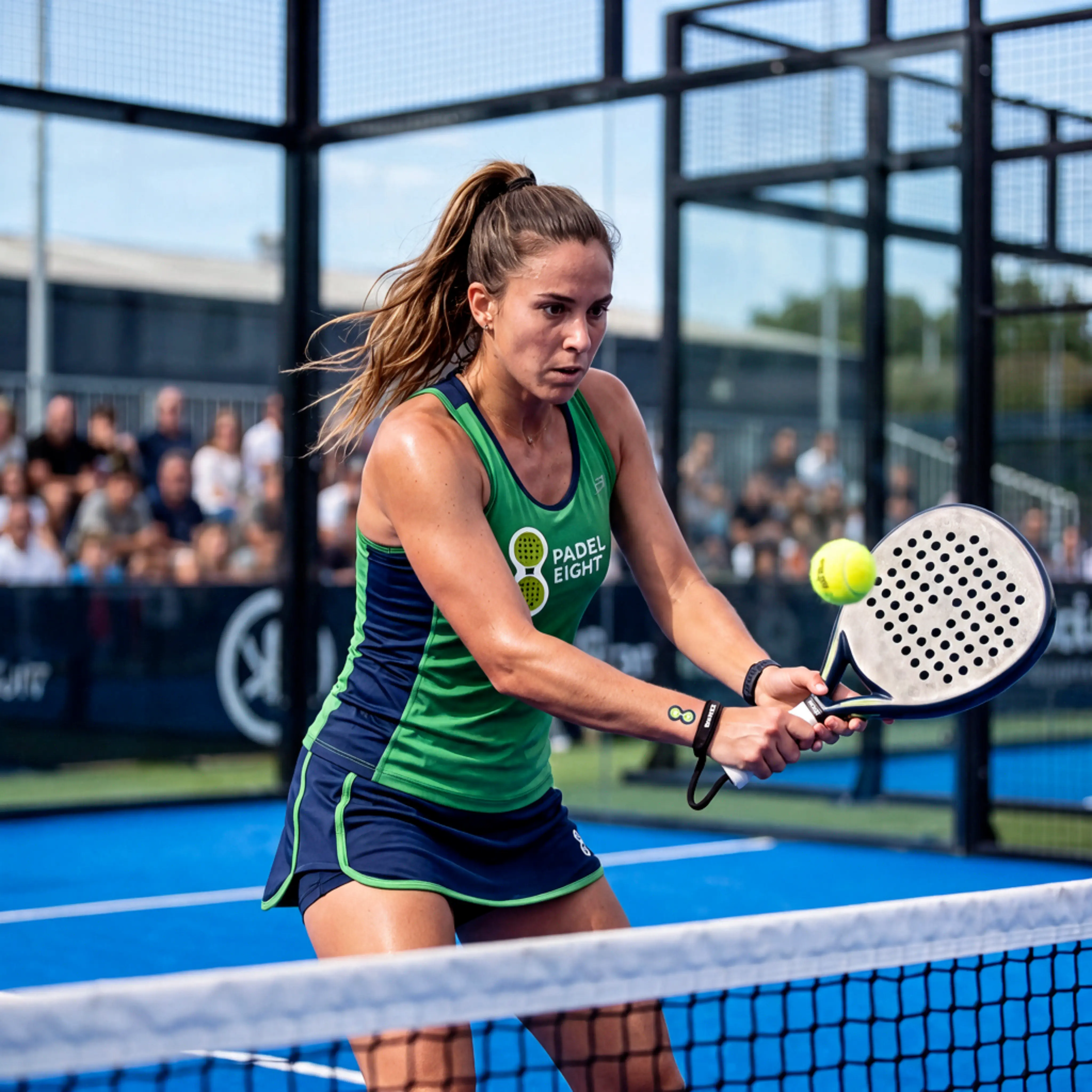 Padel Eight player competing on court